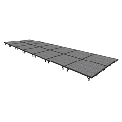 Midwest Folding 8x28 TransFold Portable Stage Kit, 8" High 8x28, 28x8, 8 x 28 staging platform, stage deck, dual height, adjustable height