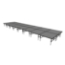 Midwest Folding TransFold 8'x32' Dual-Height Portable Stage Kit, 16"-24" High (4'x4' Units) - MFP-TA44-8X32X1624