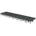 Midwest Folding TransFold 8'x32' Dual-Height Portable Stage Kit, 24"-32" High (4'x4' Units)