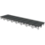 Midwest Folding TransFold 8'x32' Dual-Height Portable Stage Kit, 24"-32" High (4'x4' Units) - MFP-TA44-8X32X2432