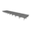 Midwest Folding TransFold 8'x36' Dual-Height Portable Stage Kit, 16"-24" High (4'x4' Units) - MFP-TA44-8X36X1624