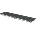 Midwest Folding TransFold 8'x36' Dual-Height Portable Stage Kit, 24"-32" High (4'x4' Units)