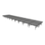 Midwest Folding TransFold 8'x40' Dual-Height Portable Stage Kit, 16"-24" High (4'x4' Units) - MFP-TA44-8X40X1624