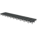 Midwest Folding TransFold 8'x40' Dual-Height Portable Stage Kit, 24"-32" High (4'x4' Units)