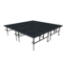 Midwest Folding TransFold 8'x8' Dual-Height Portable Stage Kit, 16"-24" High (4'x4' Units) - MFP-TA44-8X8X1624