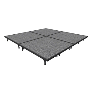 Midwest Folding 8x8 TransFold Portable Stage Kit, 8" High 8x8, 8x8, 8 x 8 staging platform, stage deck, dual height, adjustable height