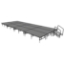 Midwest Folding TransFold 12'x32' Dual-Height Stage with Step, 16"-24H (4'x8' Units) - MFP-TA48-12X32-1624