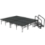 Midwest Folding TransFold 12'x16' Dual-Height Stage with Step, 24"-32H (4'x8' Units)  - MFP-TA48-12X16-2432