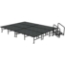 Midwest Folding TransFold 12'x16' Dual-Height Stage with Step, 24"-32H (4'x8' Units)  - MFP-TA48-12X16-2432