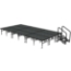 Midwest Folding TransFold 12'x24' Dual-Height Stage with Step, 24"-32H (4'x8' Units)  - MFP-TA48-12X24-2432