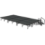 Midwest Folding TransFold 12'x24' Dual-Height Stage with Step, 24"-32H (4'x8' Units)  - MFP-TA48-12X24-2432