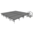 Midwest Folding TransFold 16'x16' Dual-Height Stage with Step, 16"-24H (4'x8' Units) - MFP-TA48-16X16-1624