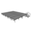Midwest Folding TransFold 16'x20' Dual-Height Stage with Step, 16"-24H (4'x8' Units) - MFP-TA48-16X20-1624