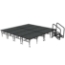Midwest Folding TransFold 16'x16' Dual-Height Stage with Step, 24"-32H (4'x8' Units)  - MFP-TA48-16X16-2432