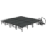 Midwest Folding TransFold 16'x16' Dual-Height Stage with Step, 24"-32H (4'x8' Units)  - MFP-TA48-16X16-2432
