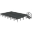 Midwest Folding TransFold 16'x24' Dual-Height Stage with Step, 24"-32H (4'x8' Units) - MFP-TA48-16X24-2432