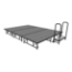 Midwest Folding TransFold 8'x12' Dual-Height Stage with Step, 16"-24H (4'x8' Units)  - MFP-TA48-8X12-1624