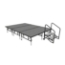 Midwest Folding TransFold 8'x12' Dual-Height Stage with Step, 16"-24H (4'x8' Units)  - MFP-TA48-8X12-1624