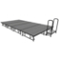 Midwest Folding TransFold 8'x16' Dual-Height Stage with Step, 16"-24H (4'x8' Units) - MFP-TA48-8X16-1624