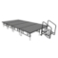 Midwest Folding TransFold 8'x16' Dual-Height Stage with Step, 16"-24H (4'x8' Units) - MFP-TA48-8X16-1624