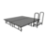 Midwest Folding TransFold 8'x8' Dual-Height Stage with Step, 16"-24H (4'x8' Units) - MFP-TA48-8X8-1624