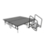 Midwest Folding TransFold 8'x8' Dual-Height Stage with Step, 16"-24H (4'x8' Units) - MFP-TA48-8X8-1624