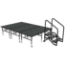 Midwest Folding TransFold 8'x12' Dual-Height Stage with Step, 24"-32H (4'x8' Units) - MFP-TA48-8X12-2432