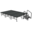 Midwest Folding TransFold 8'x12' Dual-Height Stage with Step, 24"-32H (4'x8' Units) - MFP-TA48-8X12-2432