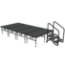 Midwest Folding TransFold 8'x16' Dual-Height Stage with Step, 24"-32H (4'x8' Units) - MFP-TA48-8X16-2432