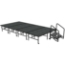 Midwest Folding TransFold 8'x16' Dual-Height Stage with Step, 24"-32H (4'x8' Units) - MFP-TA48-8X16-2432