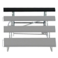 Midwest Folding Add-On 4th Tier for TransFold 3-Tier Standing Choral Riser, 48" Wide