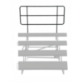 Midwest Folding TFB48-4 TransFold Back Guard Rail for 4-Tier 48" Standing Choral Riser