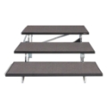 Midwest Folding 3-Tier TransFold Standing Choral Riser, 48" Wide