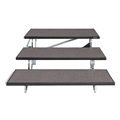 Midwest Folding 3-Tier TransFold Standing Choral Riser, 48" Wide