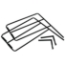 Midwest Folding TransFold Standing Choral Riser Side Guard Rail (2-Pack) - MFP-TFS54
