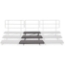 Midwest Folding TFSR72 3-Tier TransFold Reverse Tapered Standing Choral Riser, 72" Wide - MFP-TFSR72