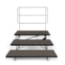 Midwest Folding TFSR72 3-Tier TransFold Reverse Tapered Standing Choral Riser, 72" Wide - MFP-TFSR72