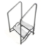Midwest Folding 2-Step Fixed Stairs with Handrails & Wheels for 24" Height Mobile Stage - MFP-ST2