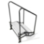 Midwest Folding 2-Step Fixed Stairs with Handrails & Wheels for 24" Height Mobile Stage - MFP-ST2