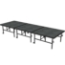 Midwest Folding TransFold 4'x12' Dual-Height Portable Stage Kit, 24"-32" High (4'x4' Units) - MFP-TA44-4X12X2432