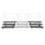 Midwest Folding 3-Tier TransFold Standing Choral Riser, 72" Wide - MFP-TFR72