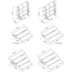 Staging 101 4-Tier Wedge Folding Choral Riser with Guard Rail - SF4WCCGR-SF4WCIGR