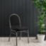 National Public Seating 9260-BT Premium Fabric Stack Chair, Ebony Black/Black Sandtex