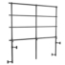 National Public Seating TransPort 3-Level Straight Choral Riser and Guard Rail Bundle - TP72BUN3