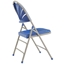 National Public Seating 1105 Deluxe Fan Back Folding Chair, Blue - NPS-1105