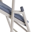 National Public Seating 1115 Deluxe Fan Back Triple-Brace Folding Chair, Navy (Pack of 4) - NPS-1115