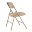 National Public Seating 1201 Vinyl Premium Folding Chair, French Beige (Pack of 4) - NPS-1201