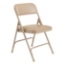 National Public Seating 1201 Vinyl Premium Folding Chair, French Beige (4-pack) - NPS-1201