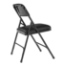 National Public Seating 1210 Vinyl Premium Folding Chair, Caviar Black (4-pack) - NPS-1210
