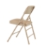National Public Seating 1301 Premium Vinyl Upholstered Folding Chair, French Beige (4-pack) - NPS-1301